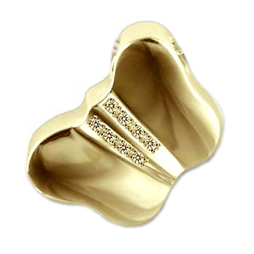 Gold animal-shaped ash jewellery