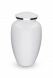 Aluminium cremation ashes urn 'Elegance' matte white