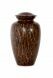 Aluminium cremation urn for ashes 'Stripes'
