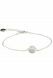 Silver bracelet zirconia stones with ash element