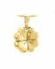 Ash pendant 14k. yellow gold 'Four-Leaf Clover' small