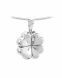 Ash pendant 925 silver 'Four-Leaf Clover'