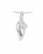 Ash pendant 925 silver 'Mom' (zirconia stones)