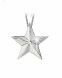 Silver cremation ashes jewel 'Star'