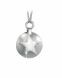 Silver cremation ashes pendant 'Star'
