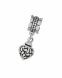 Silver ashes charm 'Heart' for Pandora bracelet