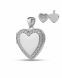 Silver (925) ashes medaillon heart (space for a small photo)
