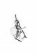 Ashes pendant 'Faith, hope and love'
