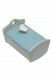 Cradle shaped baby urn blue