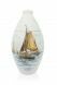 Hand-painted keepsake urn 'Sailing boat'