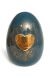 Handmade ceramic cremation urn 'Golden heart'