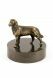Border Collie funeral urn bronzed