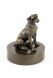 Boxer funeral urn bronzed