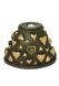 Bronze cremation urn 'Hearts' with candle holder