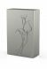 Stainless steel funeral urn 'Calyx'