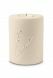 Candle holder keepsake urn for ashes 'Rondo' beige
