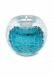 Crystal glass candle holder keepsake urn crackle Tiffany blue