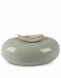 Ceramic cremation ashes urn 'Lily' grey green