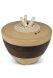 Handmade urn 'Tolos' brown