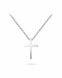 Silver memorial necklace Cross