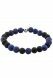 Lapis lazuli and black agate ashes-bracelet with silver ash element for woman