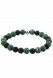 Malachite and black agate ashes-bracelet with silver ash element for woman