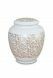 Mini cremation urn for ashes of porcelain 'Classica' | Pure Gold leaves