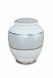 Mini cremation urn for ashes of porcelain 'Classica' | Four-leaf clovers with double platinum edges