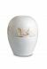 Keepsake urn of porcelain 'Planet' - Band with brown leaf lines