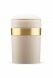 Wooden Urn for Ashes 'Speranza' natural lime with golden band