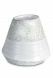 Porcelain urn for ashes 'Maya' | Marine water relief - green