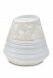 Porcelain urn for ashes 'Maya' | Beige floral motif
