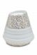 Porcelain urn for ashes 'Maya' | Pure gold-colored leaves