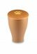 Pet urn with paw print brown
