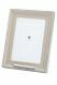 Wooden photo frame with small tube for cremation ashes