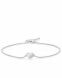 Silver memorial bracelet with heart