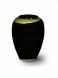 Gold-coloured fiberglass cremation ash urn 'Lysis'