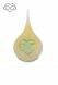 Frosted teardrop shaped glass mini urn 'Infinity' in several colours