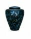Glass funeral urn 'Blue'