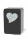 Granit cremation ash urn 'Heart' | weather resistant