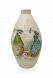 Hand-painted keepsake urn 'Peacocks'