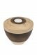 Handmade keepsake urn 'Tolos' with candle holder