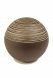 Spherical cremation ashes urn 'Brown'