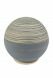 Spherical cremation ashes urn 'Grey Slib'