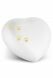 Heart pet urn with pawprints in several colours and sizes