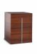 Wood laminate cremation urn casket 'Indian apple' with metal lesene