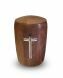 Nut wood urn 'Cross'