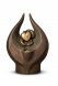Candle holder sculpture ashes urn 'Feelings'