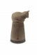 Handmade Ceramic Cat Urn with Heart – Anthracite
