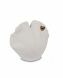 Shell shaped cremation ashes mini urn with golden heart